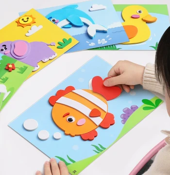3D Paper Cutting Craft Kit for Kids – Fun Origami & Sticker Set for Preschoolers and Elementary Students