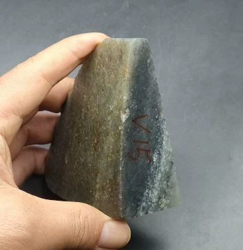 Xinjiang Hetian Jade Rough Stone Scrap Material Blue-and-White Seed Material v15 for Carving Pendants, Charms, Beads, Plaques, Jade Material