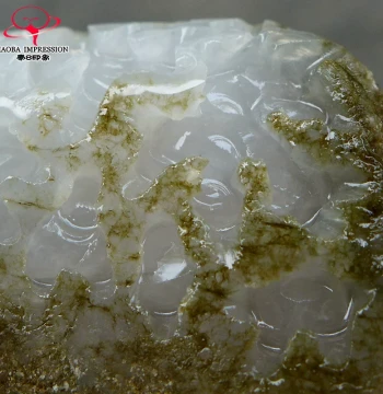 Haoba Impression Z26016G341 Fine Icy Rough Jade Material, Natural Burmese Jadeite Rough Stone 268.35g