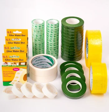 Handmade Floral Tape DIY Materials, Flower Bouquet Cloth, Transparent Glue Dots, Double-Sided Tape, Green Floral Wire Mesh Supplies