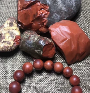 Natural South Red Agate Sichuan Raw Ore Stone Pendants & Bracelets - 100% Authentic Beaded Strings & Plaques | Live Stream Exclusive Listing