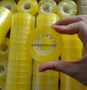 Floral Tape Paper, High-Transparency Tape for Fresh Flower Bouquets, Florist Supplies, Office Stationery, Non-Breaking High Adhesion