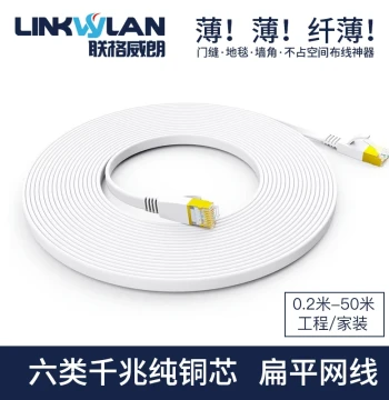 Gigabit Flat Ethernet Cable Home Invisible Cat6 Cat7 10G Cat8 Ultra Computer Network Broadband Thin 5m