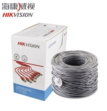 Hikvision National Standard Oxygen-Free Copper Cat5e Engineering Computer Surveillance Ethernet Cable – Cat5e/Cat6 Options