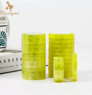 Extra-Sticky Transparent Tape, White Floral Tape for Floristry, Box Sealing Tape / Dispenser / Sealing Glue, Flower Shop Supplies