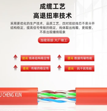 Super Category 5 Indoor Network Cable: Wear-Resistant Home Extension Broadband Wire, Low Smoke Zero Halogen, 300-Meter Box, Pure Copper