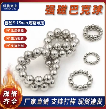 Magnet Manufacturer Neodymium Iron Boron Spherical Beads Super Strong Magnetic Educational Toy Silver Round Magnetic Balls Buckyballs