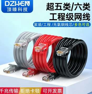 Engineering Network Patch Cord Cat5e 100Mbps Cat6 Gigabit Unshielded Cat6a Cat8 Shielded Network Cable for Home Use