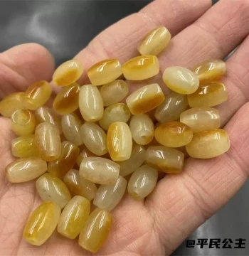 Imitation Yellow Dragon Jade Beads for DIY Bracelet Jewelry