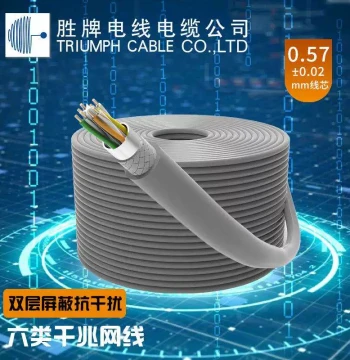 Shengpai CAT6 Double-Shielded High-Speed Network Broadband Industrial Network Cable SFTP Double-Shielded Display Screen Connection Patch Cord