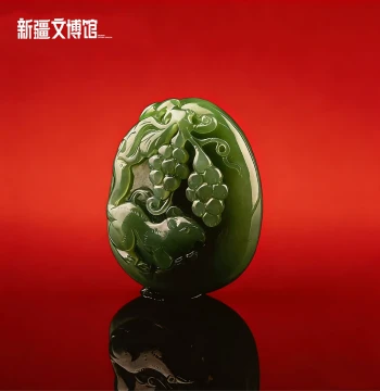 Xinjiang Museum Hetian Jade Pendant Many Sons Many Blessings White Jade Guanyin Guardian Gift for Elders Birthday