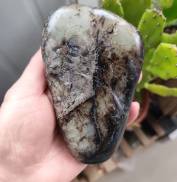 Hetian Jade Seed Material Rough Stone, 620g, Xinjiang Natural Hetian Jade