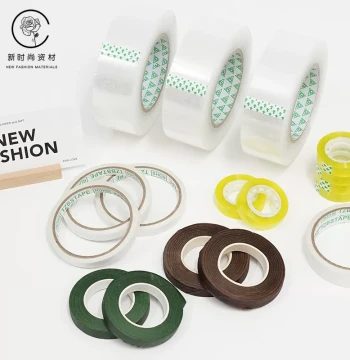 Small Transparent Tape for Stationery, Floral Use, Flower Shop Supplies, and Fresh Flower Packaging Materials