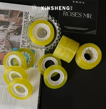 Xinsheng Story 9-Pack 1cm Wide Transparent Tape Small Roll Adhesive Tape Bouquet Floral Packaging Material Florist Handcraft