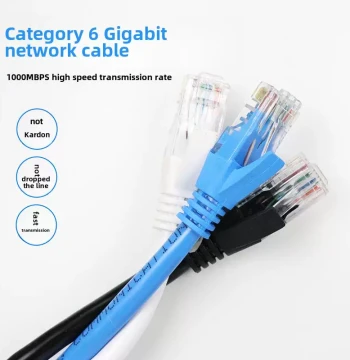 Gigabit Ethernet Cable Category 6 Ultra-Broadband Short Network Cable: Finished Computer Network Cable Dedicated for Home Outdoor Gaming and Monitoring