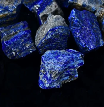 Natural Crystal Ore Lapis Lazuli Rough Stone Ornament, Afghanistan Raw Mineral Jade Gemstone Specimen