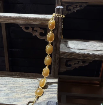 Bonus~ Xinjiang Hetian Sugar Jade Seed Material, Gold-Inlaid Jade Bracelet, Beaded Bracelet, Pendant, Jade Carving Training School