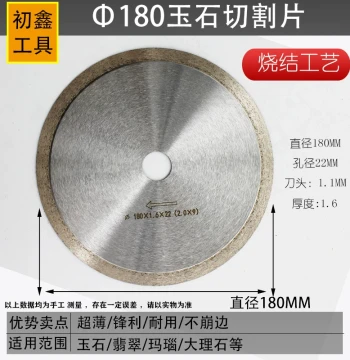 Jade Cutting Blade Jadeite Agate Raw Stone Water Cutting Machine Silicon Carbide Toothless Blade Rough Cutting Diamond Saw Blade