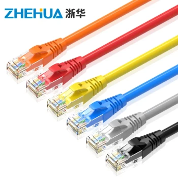 Zhehua Cat6 Oxygen-Free Copper 0.3/0.5/1/1.5/2/3/5/10m Network Cable Mechanized Finished Network Patch Cord