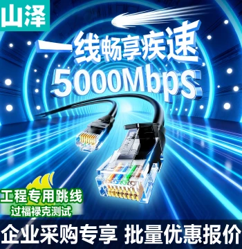 [Corporate Procurement] SAMZHE Pre-made Network Cables Cat6/Cat5e/Cat7/Cat8 Engineering Wiring Server Room Patch Cords