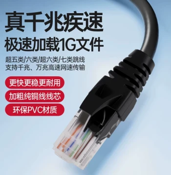 Cat5e Cat6 PVC Mechanically Finished Ethernet Cable Computer Network Patch Cord Oxygen-Free Copper for NIC Router Switch
