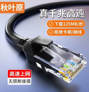 Akihabara Cat6 Ethernet Cable, CAT6 Patch Cord, Gigabit High-speed Network Monitoring Connection for Computer and Home, Pre-made Network Cable