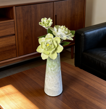 Jingdezhen Ceramic Flowers, High-End Luxury Artificial Flowers, Premium Handmade Porcelain Flowers for Living Room, Vase Ornaments, Housewarming Gifts