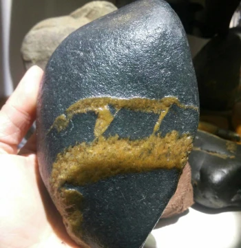 Liaohe Stone Raw Carving Material, Ornamental Stone, Jade Pattern Stone, Picture Shape Stone, Gold Vein Stone, Silver Vein Stone, Fine Wax Jelly