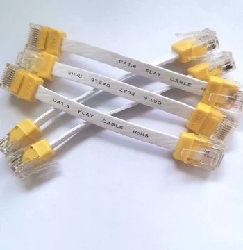 0.1m 10cm Flat Cat6 Ethernet Cable cat6 Gigabit Pure Copper High-Speed Broadband Modem Connection Cable Home Finished Cable