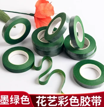 Paper Tape Crepe Paper DIY Handmade Material for Bouquets Wreaths Floristry Green Cloth Rose Mesh Flower Wrapping