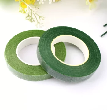 Green Floral Tape for Paper Crafts, Crepe Paper DIY Bouquet Wrapping, Gardening, Floristry, Rose and Silk Flower Materials