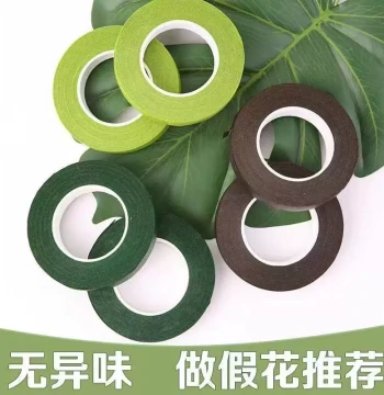High-Viscosity Green Floral Tape for Packaging, Bouquets, and Gardening, Green Cloth Tape for DIY Flower Stem Accessories