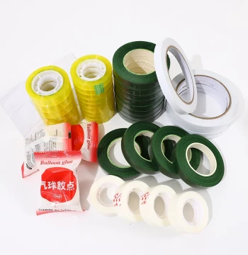 Flower Wrapping Clear Tape, Cloth-Based Tape, Green Paper Tape, DIY Materials, Bouquet Binding Strap, Double-Sided Tape, Residue-Free Tape for Florists