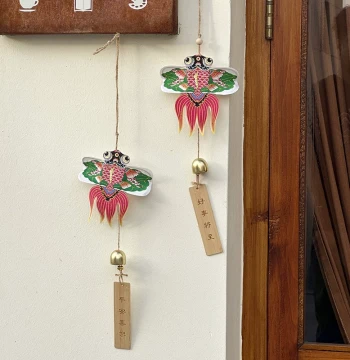 Chinese Style Handmade Swallow Wind Chime Retro Nostalgic Homestay Living Room Indoor Hanging Ornament Bedroom Balcony Decor Bell Gift