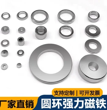 Ring-Shaped High-Performance Neodymium Magnet with Hole, Various Sizes, High-Strength Straight-Hole Magnetic Steel