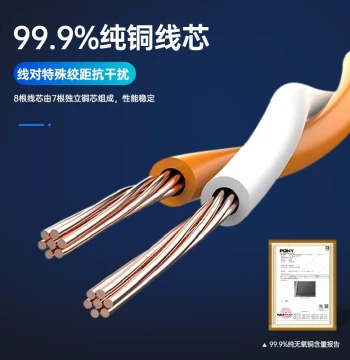 FANDA Cat6 Non-Shielded Thick Network Cable Router Broadband Home Gigabit 2m Connection Cable Network Patch Cord