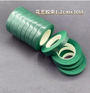 Green Floral Tape Free Shipping Bouquet DIY Materials Gardening Floristry Green Cloth Paper Rose Silk Flower Supplies