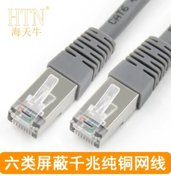 Cat6 Shielded Server Room Ethernet Cable, Finished Home Gigabit Broadband Network Patch Cable, Available in 1m, 2m, 3m, 10m, etc.