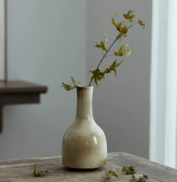 Jingdezhen Creative Handmade Vase Zen Style Home Living Room Ornament New Chinese Style Desk Ceramic Flower Arrangement Decoration