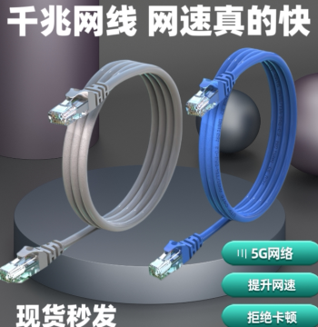 Cat5 Ethernet Cable, Cat6 Home Ethernet Cable, Gigabit High-Speed Broadband Line, Computer Network Patch Cord, 1m/2m/3m/5m/10m/20m