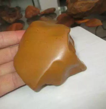 Jiangxi Yellow Wax Stone Huanglong Jade Raw Stone Carving Material Jade Ornamental Stone Frosted Frozen Wax Fine Wax Picture Panel Handheld Piece