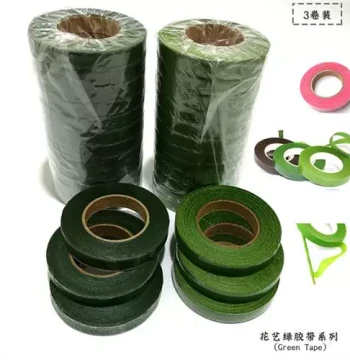 Free Shipping Green Floral Tape, DIY Bouquet Crafting Material, Gardening Floristry Green Tape, Paper Rose and Silk Flower Supplies