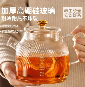 GIANXI Glass Tea Kettle for Home Brewing, 2026 New Model Electric Ceramic Stove Boiling Kettle, Single Glass Health Pot