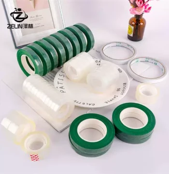 Transparent Floral Small Tape for Bouquet Bundling and Fixing Specialized Florist Tape Double-Sided Tape Manual Green Floral Tape