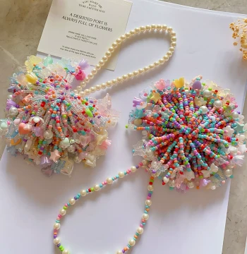 Dopamine Fireworks Decorative Pendant DIY Handmade Beading Kit Car Ornament Bestie Birthday Gift