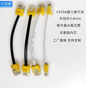 Cat6a Super Category 6 10-Gigabit/Gigabit Ethernet Cable for Home Server Cabinet, Short Head Thin 3.8mm Pure Copper Broadband Connection Wire