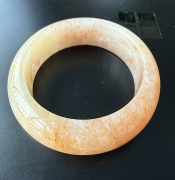 Huanglong Yu Grade A Ice Species Bracelet Size 53 Jade Jewelry with Appraisal Certificate Authentic Gift Pure Natural Peace