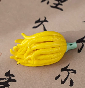 Ceramic New Chinese Style Handmade Buddha's Hand Gourd Zen Desktop Decorative Craft Study Paperweight Tea Room Tea Pet Small Ornament