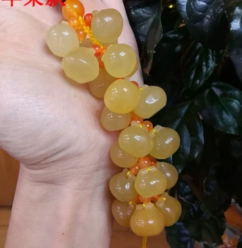 Yunnan Baoshan Tengchong Longling Natural Yellow Dragon Jade Pendant, Car Interior Hanging Ornament, Teapot Handle Jade Car Charm