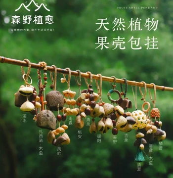 Bag Pendant Handmade Plant Fruit Shell Rattle Decoration